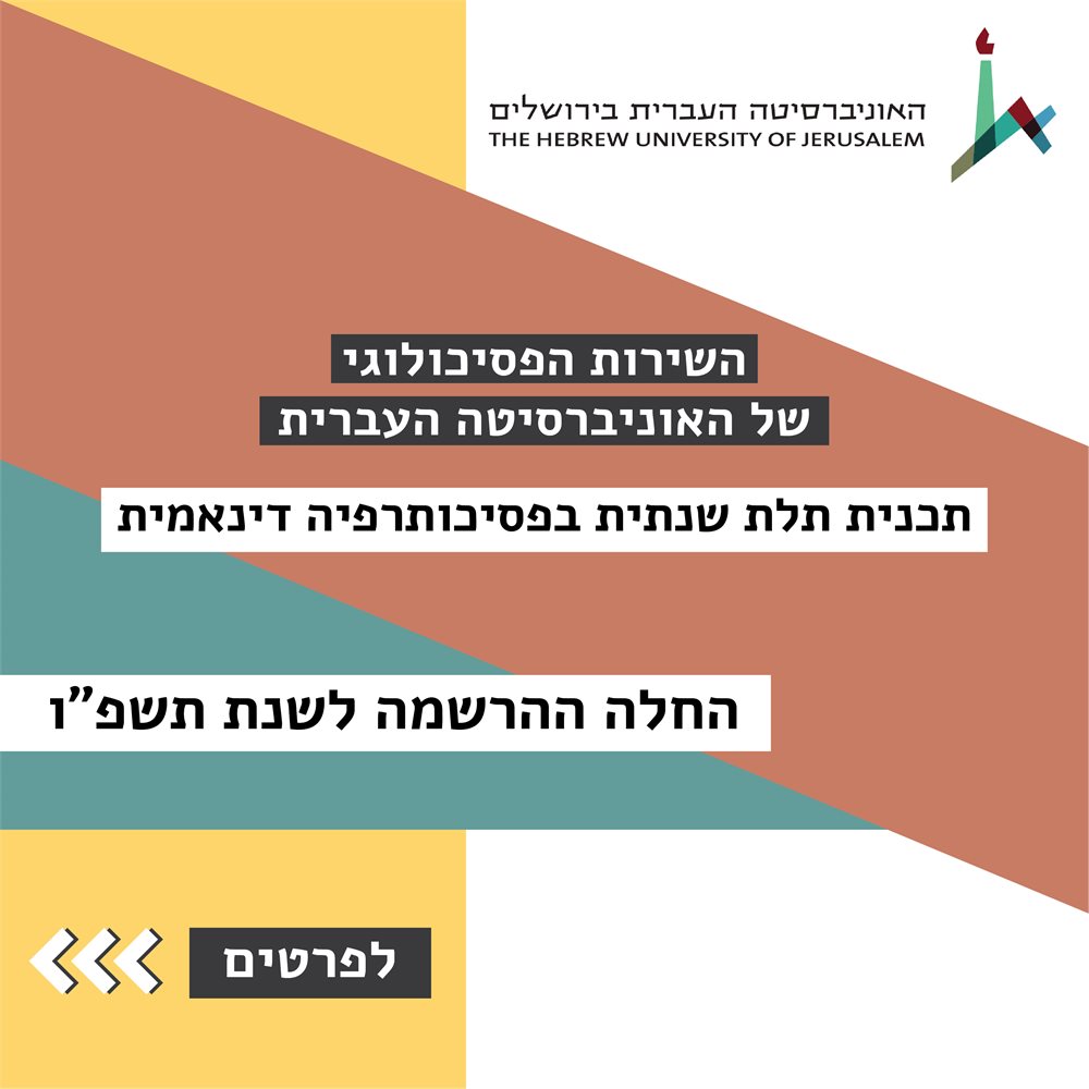 תוכנית בפסיכותרפיה דינמית